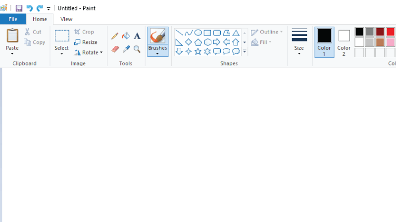 Image Resizing in Paint step-wise guide