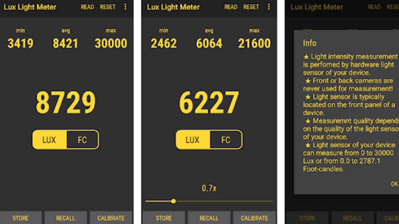 light meter apps for iPhones